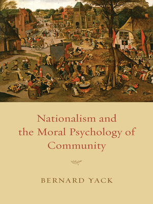 cover image of Nationalism and the Moral Psychology of Community